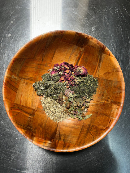 Woman strengthening fertility tea