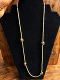 Gold skull necklace