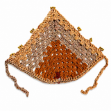 Granny square bandana with beads