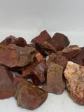 Rough red jasper from Africa